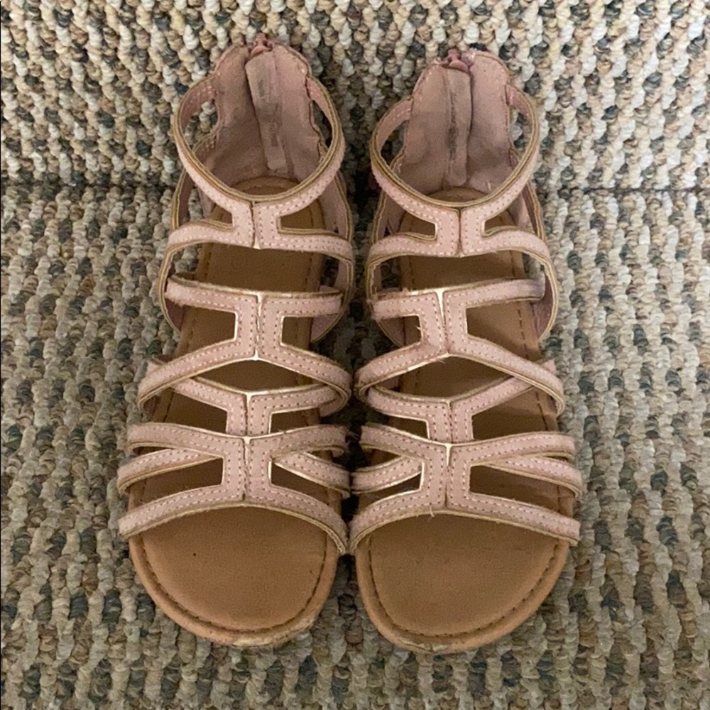 Girl’s Pink Gladiator Sandals Sz 3